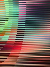 Load image into Gallery viewer, color ribbon w/ stripes study #1