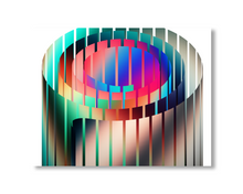 Load image into Gallery viewer, color ribbon w/ stripes study #2